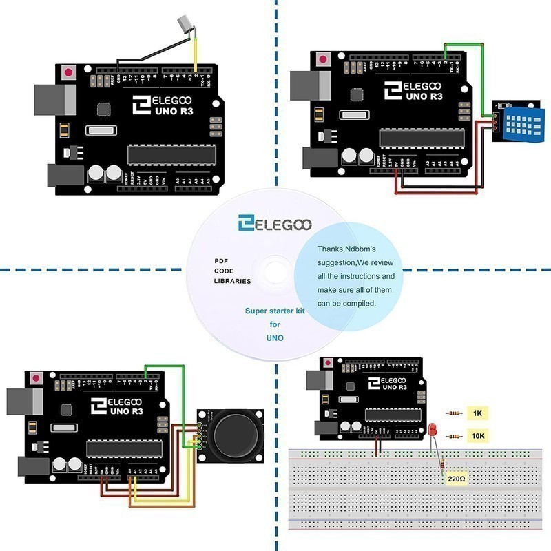 Elegoo UNO R3 Super Starter Kit — ATmega328P development board